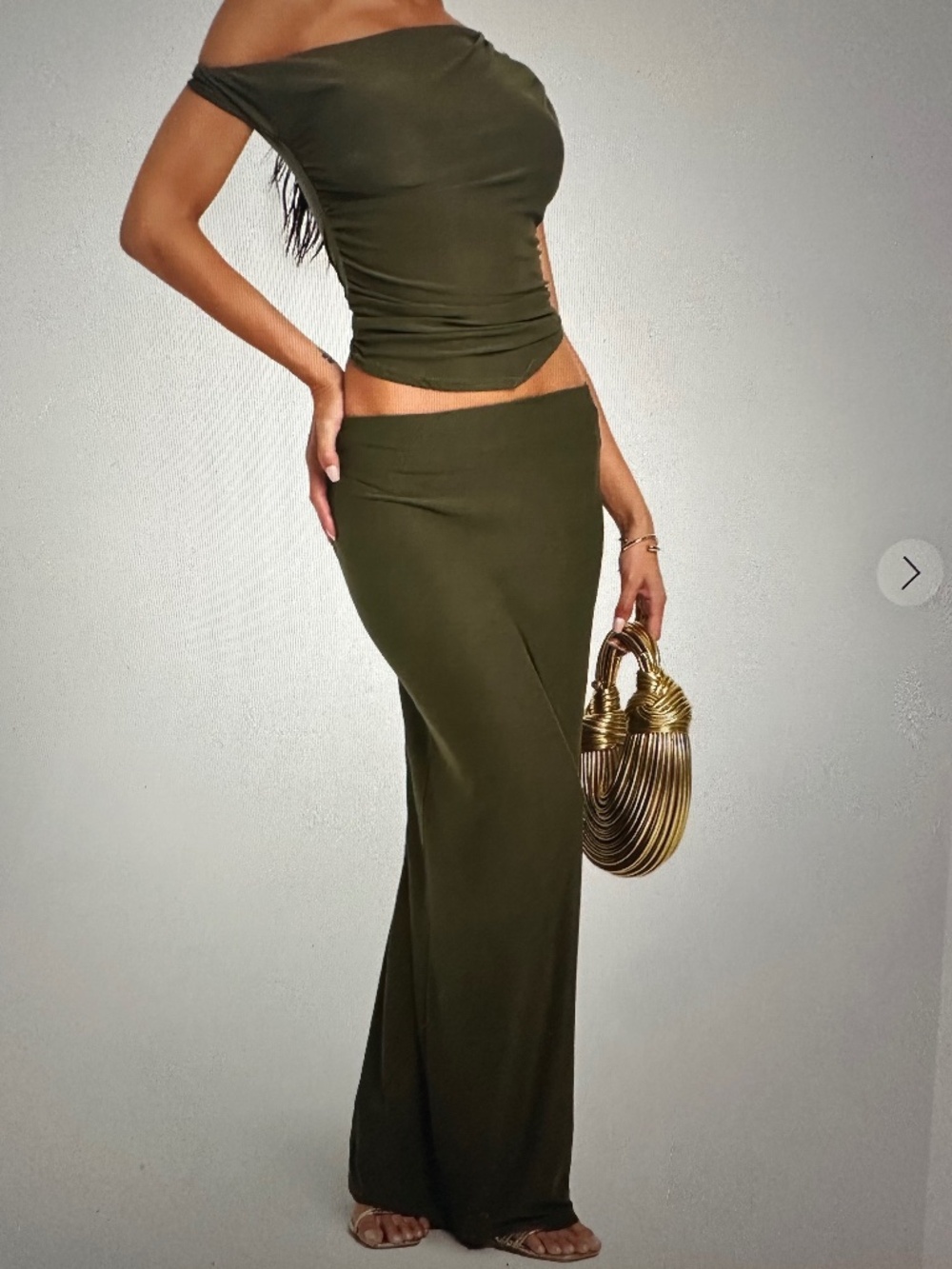 Boohoo Soft Touch Low-rise maxi skirt